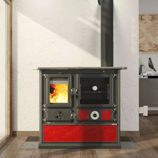 Cuisinière à bois bouilleur TermoRosa DSA.16 - 11 Kw