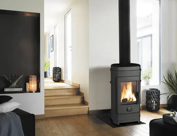 Poêle à bois INVICTA Remilly Anthracite, 7 kW