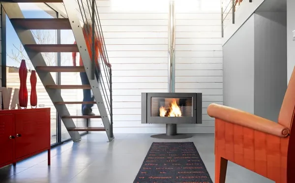 Poêle à bois INVICTA Antaya anthracite, 12 kW