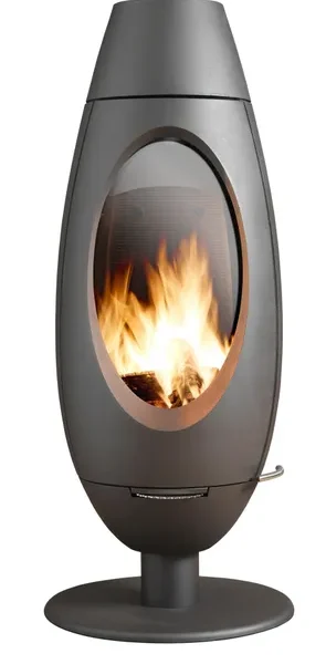 Poêle à bois INVICTA Ove noir, 10 kW