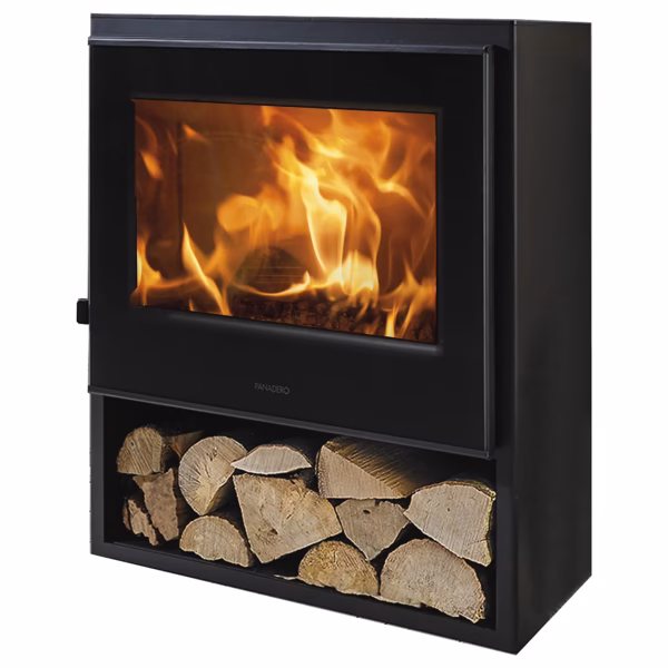 Poêle à bois en acier Panadero Bornéo 5,8 kW 78m²